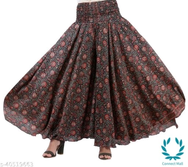 Adrika Attractive Sharara - Free Size, Poly Silk, Floral Print, Pack of :1